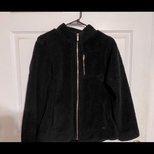 calvin klein fuzzy jacket
